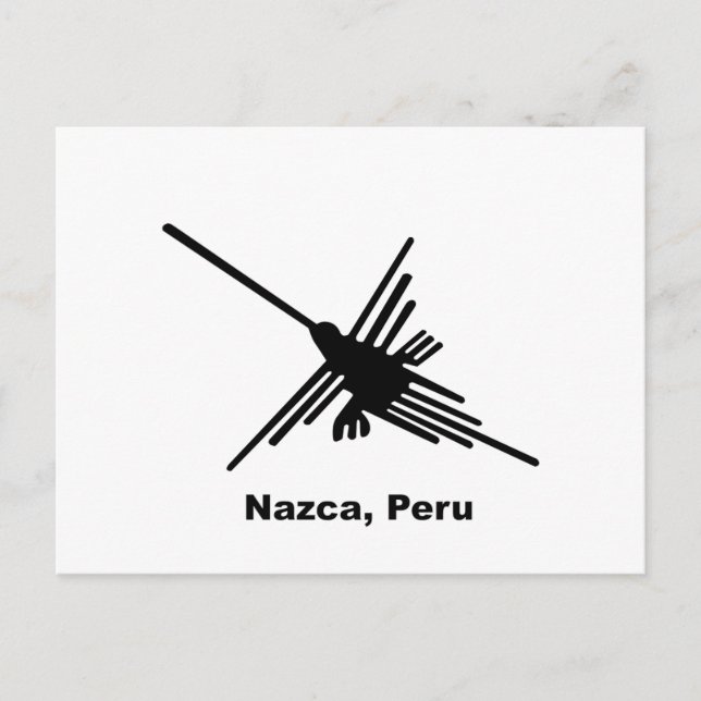 Cartão Postal Beija-flor Nazca, Peru (Frente)