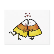 Beijando Cones De Doces De Halloween