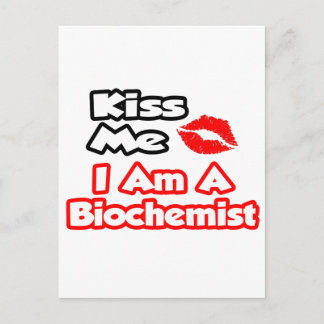 Cartão Postal Beije-Me... Eu Sou Um Bioquímico.