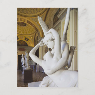 Cartão Postal Beijo de Cupido e Psyche, por Antonio Canova