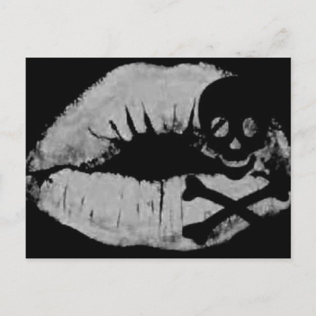 Cartão Postal Beijo de Pirata (Frente)