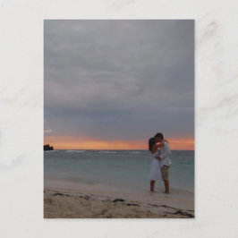 Cartão Postal beijo de praia