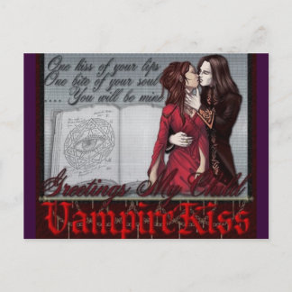 Cartão Postal beijo de vampiro