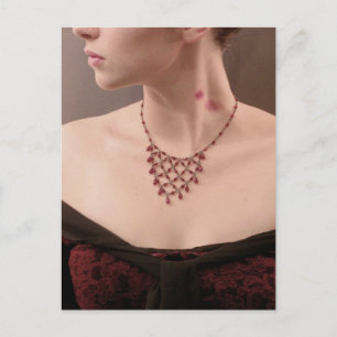 Cartão Postal "Beijo de Vampiro" - marcas de mordida no pescoço