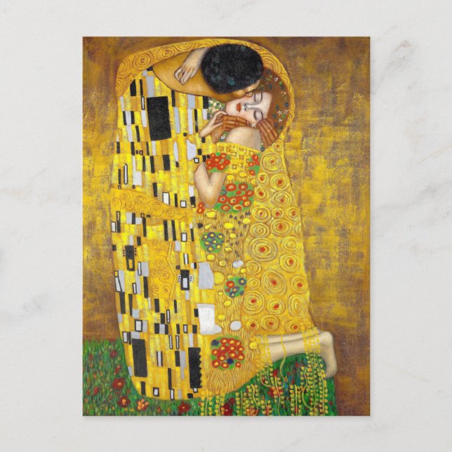 Cartão Postal Beijo - Gustav Klimt (Frente)