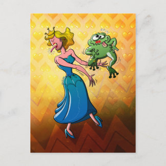Cartão Postal Beijo repugnante para uma princesa