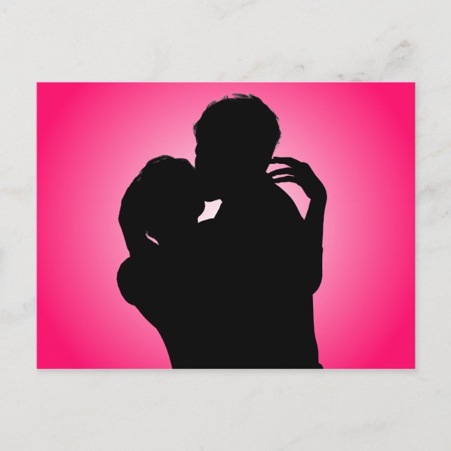 Cartão Postal Beijo Silencioso (Frente)