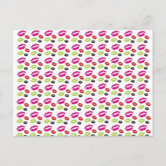 Cartão Postal beijos (Frente)