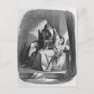 Cartão Postal beijos de Heloise e Abelard