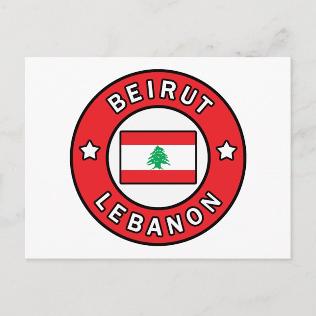Cartão Postal Beirute Líbano (Frente)