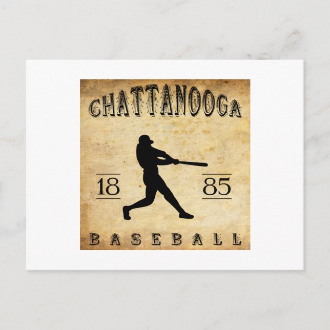 Cartão Postal Beisebol de Chattanooga Tennessee, 1885 (Frente)