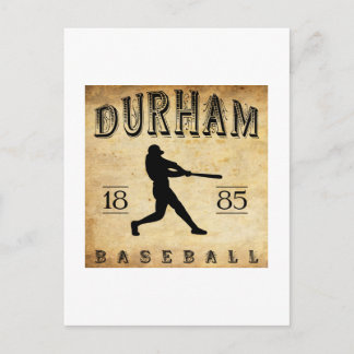 Cartão Postal Beisebol de Durham North Carolina, 1885