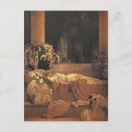 Cartão Postal Bela Adormecida, Arte de Maxfield Parrish