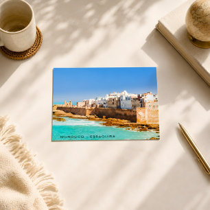 Cartão Postal Bela Arquitetura da Cidade Velha de Essaouira Marr