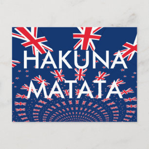 Cartão Postal Bela Arte de Impressão da Bandeira da Nova Zelândi