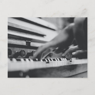 Cartão Postal Bela Arte de Piano