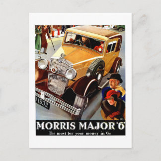 Cartão Postal Bela arte deco automóvel-oficina britânico