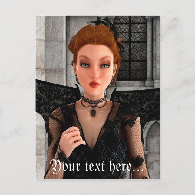 Cartão Postal Bela Bruxa (Frente)