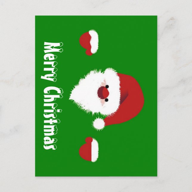 Cartão Postal Bela caricatura de natal (Frente)