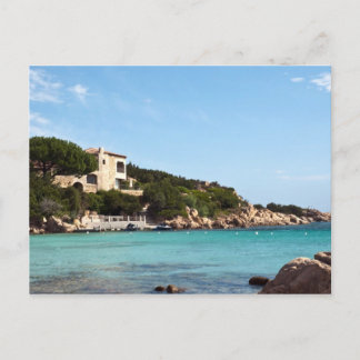 Cartão Postal bela costa na Sardenha 1
