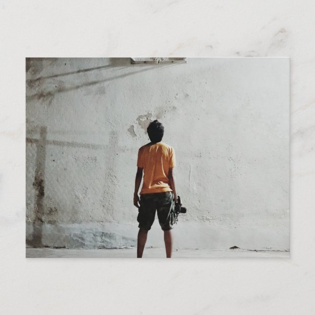 Cartão Postal Bela fotografia de basquete (Frente)