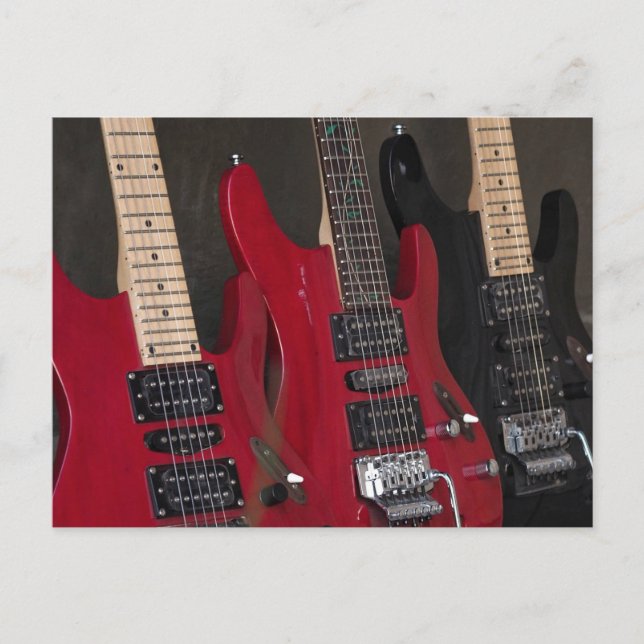 Cartão Postal Bela Guitarra Baixo (Frente)