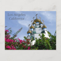 Bela Igreja Em Los Angeles Postcard!