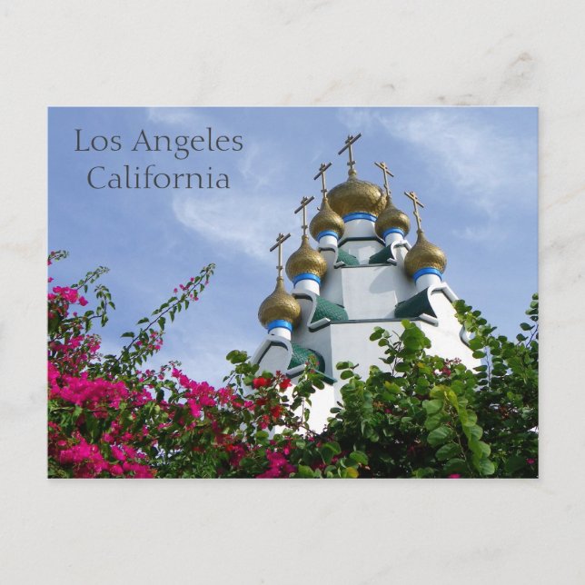 Cartão Postal Bela Igreja Em Los Angeles Postcard! (Frente)