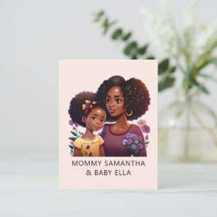 Cartão Postal Bela Mãe e Filha Negras (12)