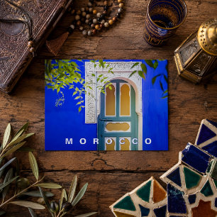 Cartão Postal Bela Marrakesh Majorelle Jardim Azul