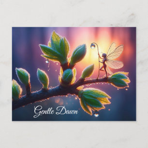 Cartão Postal Bela natureza de primavera com arte de pixie em mi