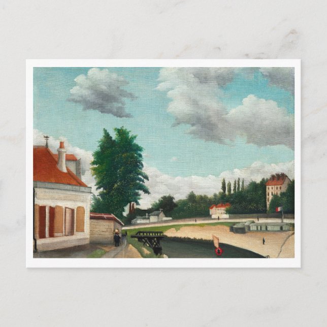 Cartão Postal Bela paisagem de Rousseau memórias divertidas (Frente)