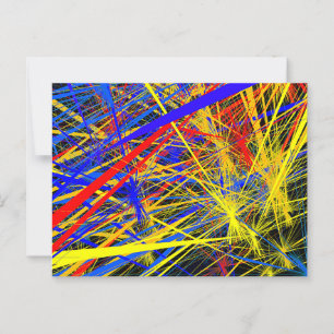 Cartão Postal Bela placa de Poster de padrão geométrico Abstrato