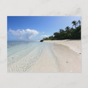 Cartão Postal bela praia em Tonga