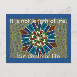 Cartão Postal Bela Tendência Têxtil Asiático Design Impressão