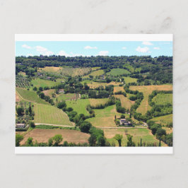 Cartão Postal Bela vista de Orvieto, Úmbria, Itália