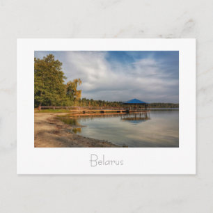 Cartão Postal Belarus Беларусь Lago Svityaz Sviciaz Cartão-posta