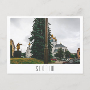 Cartão Postal Belarus Slonim City View Architecture Lenin
