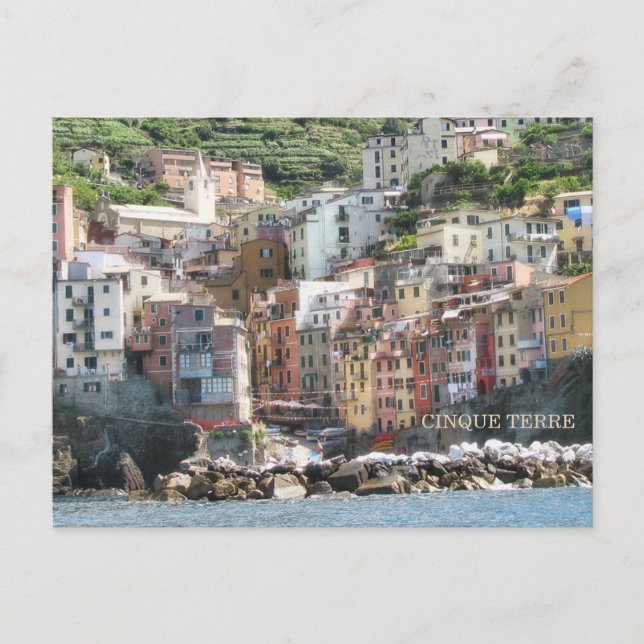CARTÃO POSTAL Belas Cinque Terre Pitorescas  (Frente)