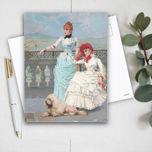Cartão Postal Belas Nápolitana por Vittorio Matteo Corcos