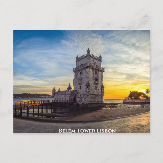 Cartão Postal Belem Tower Lisboa (Frente)