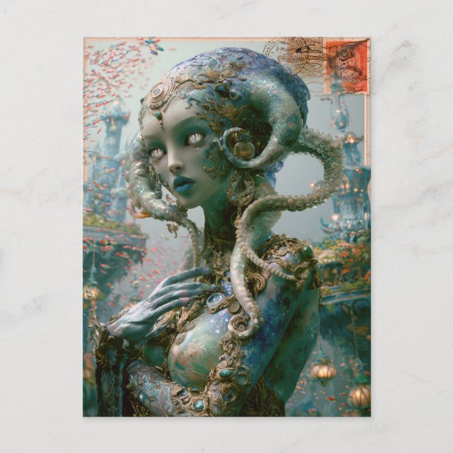 Cartão Postal Beleza Alien - Sapphron (Frente)