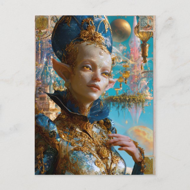 Cartão Postal Beleza Alien - Sclar (Frente)