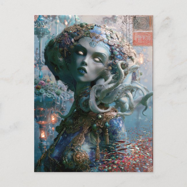 Cartão Postal Beleza Alien - Wavelett (Frente)
