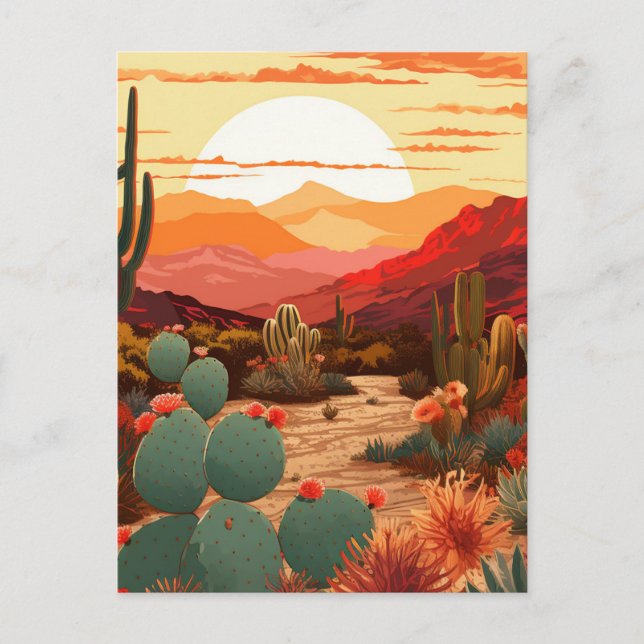Cartão Postal Beleza do Deserto #1 Poster (Frente)