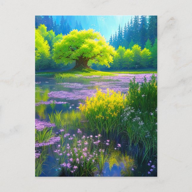 Cartão Postal Beleza do Pântano Verde (Frente)