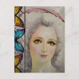 Cartão Postal Beleza e borboletas