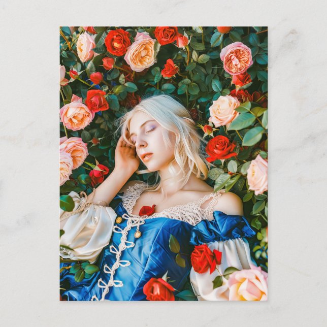 Cartão Postal Beleza Sonora Entre Rosas (Frente)