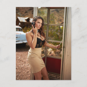 Cartão Postal Beleza trançada na rota 66 foto