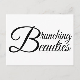 Cartão Postal Belezas de Brunching
